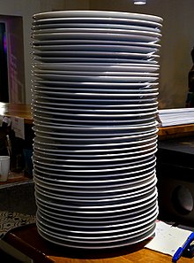 A stack of plates